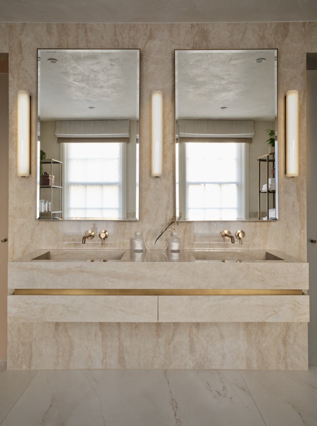 Bell Lowry - Beautiful Marble Bathroom Design Frontal